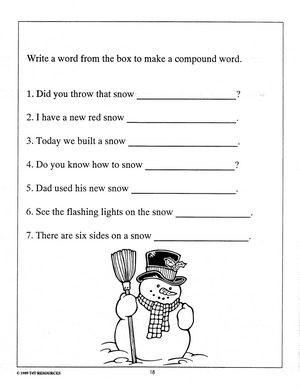 Snow- An Integrated Theme Unit Grade 1